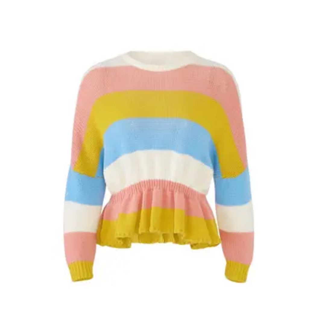 Red Valentino Pastel Striped Sweater M